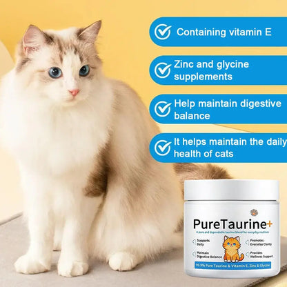 200g Taurine For Cats Taurine Powder Supplement Support Support Heart Health And Maintain Daily Nutritional Supplements