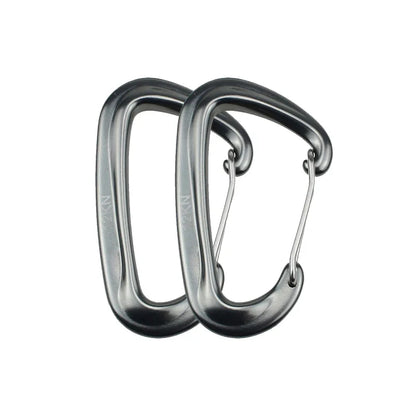 12KN Small Climbing Carabiner D-Shape Mountaineering Buckle Hook