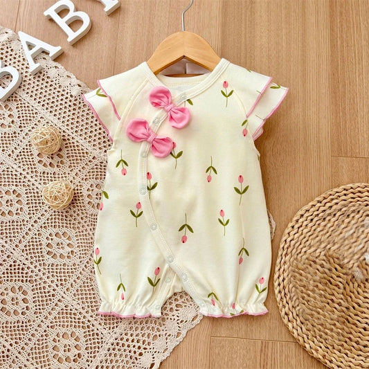 Baby Girl Rompers Summer Short Sleeve Clothing Cotton Girls Onesies