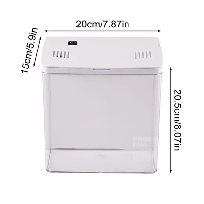 1PC Household fish tank, living room, small mini betta fish tank, desktop ecological tank