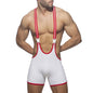 Sexy Wrestle Singlet Men Shorts Bodywear Bodysuit Sexy Undershirt Lingerie Buckle Singlet Leotards Underwear Man Workout Clothes