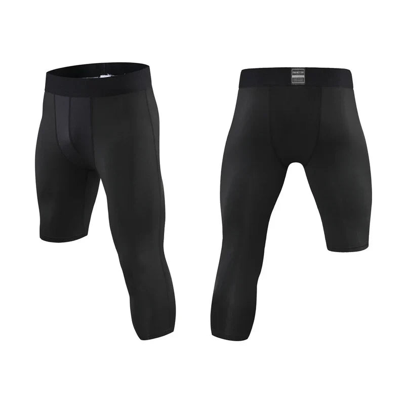 Sports Fitness Pants Men Gym Shorts Workout Tights