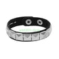 T5UF Stylish Punk Rock Bracelet Square Rivets Punk Wristband Trendy Gothic Jewelry Suitable for Individuality and Comfort