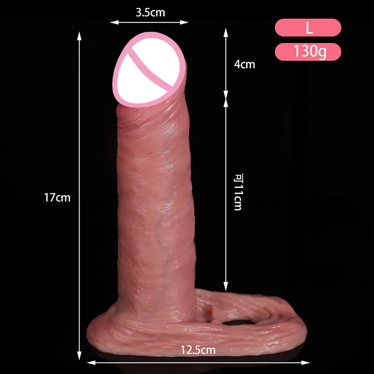Soft Silicone Condom Enlargement Penis Sleeve Realistic Penis Extender Sex Toys for Men Sexual Tools Reusable Condom Cock Sleeve