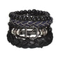 MeMolissa New Fashion Braided Wrap Leather Bracelets for Men High Quality Vintage Charm Wood Beads Ethnic Tribal Wristbands