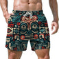 New Fashion Hawaiian Tiki 3D Print Beach Shorts Casual Aloha Polynesia God Short Pants For Men Clothes Aloha Boy Trunks Shorts