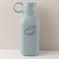 450ML Custom Name Silicone Straw Cup, Personalized Cartoon Pattern Water Bottle, Leakproof Sports Water Bottle for Kids Adults