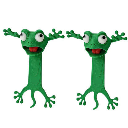 3D Printed 3D Flattened Frog Bookmarks, Office Supplies, Book Accessories,Stationery Bookmarks,Essential for Reading Enthusiasts