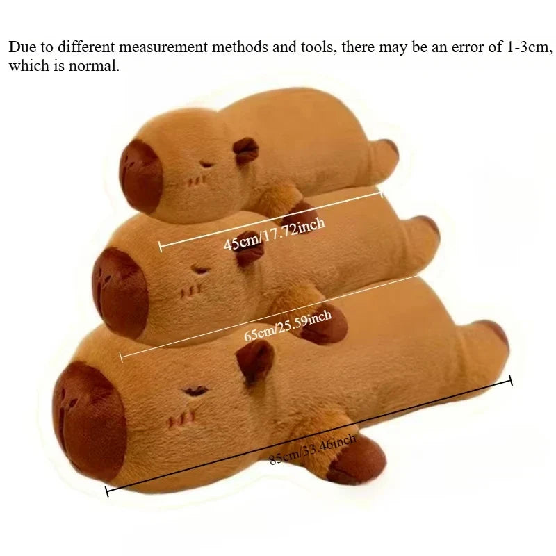 Kawaii Capybara Plush Toy Soft Pillow Cushion
