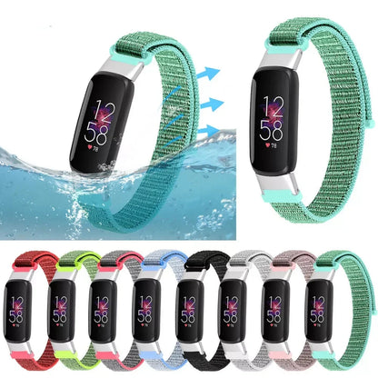 Fitbit Luxe Nylon Sport Loop Band, Hook-and-Loop