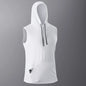 Men's Quick-Dry Gym Hoodie T-Shirt Black