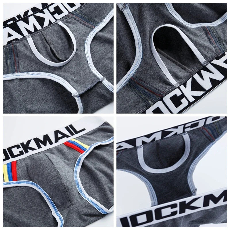 Cotton Men Underwear Boxer Brief Sexy Gay Penis Pouch Push Up Calzoncillos Hombre Slip Cueca Gay Underwear Male Panties