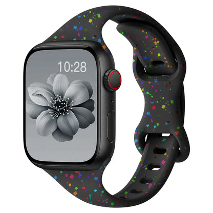 Apple Watch Slim Confetti Speckle Silicone Band