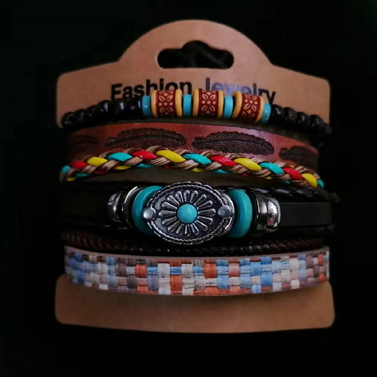 Vintage Casual 6 Pc/set Handmade Men Women Bracelets