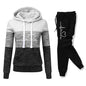 Women’s Colorblock Hooded Tracksuit Set S-3XL