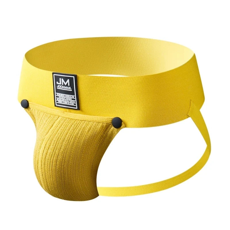 Men's Underwear Men Sexy Briefs Jockstrap Removable Penis Pouch Cotton Panties Thongs Mesh Underpants Gay Slip Homme Srting
