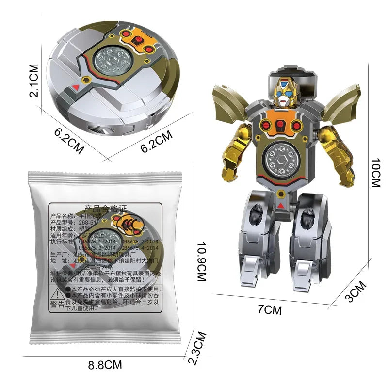 Transformable Robot Fidget Spinner Gyro Toy