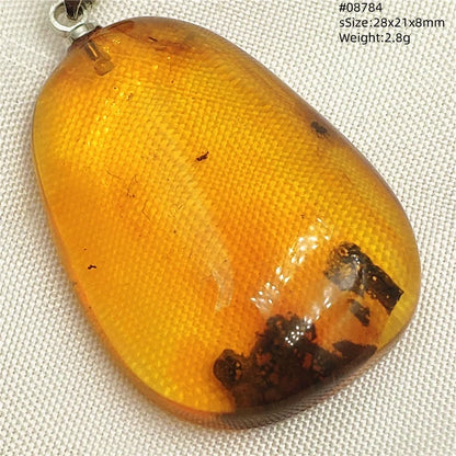 Natural Amber Pendant From Baltic Flower Yellow Amber Water Drop Women Men Jewelry Reiki Stone Women Men AAAAAAA
