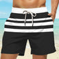 Men's Relaxed Fit Shorts with Sleek 3D Line Patterns – Modern, Breathable & Perfect for Casual Street Style
