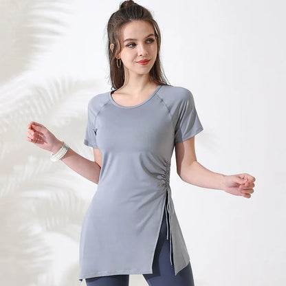FlexFit Women’s Yoga Top with Side Drawstrings