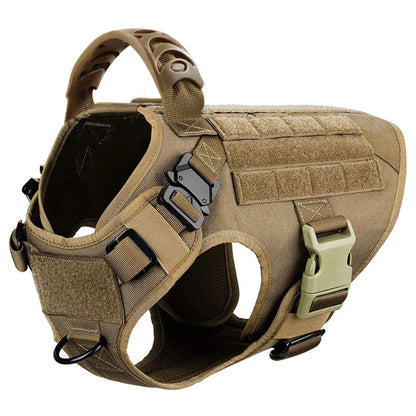 CANBOUN Tactical Military Vest Pet German Shepherd Golden Retriever Tactical Training Dog Harness And Leash Set For All Breeds D