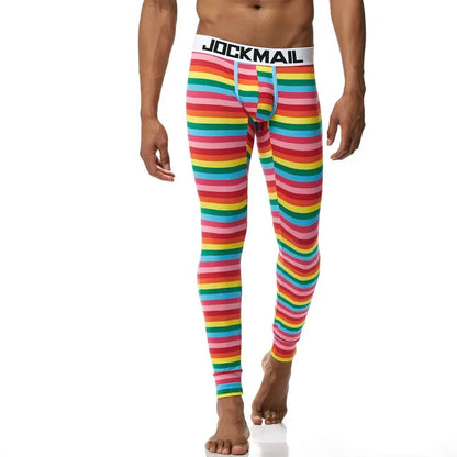 Men's Thermo Underwear Fashion Men Thermal Long Johns Mens Sexy Underwear Penis Pouch Warm Male Leggings Pants Autumn Winter