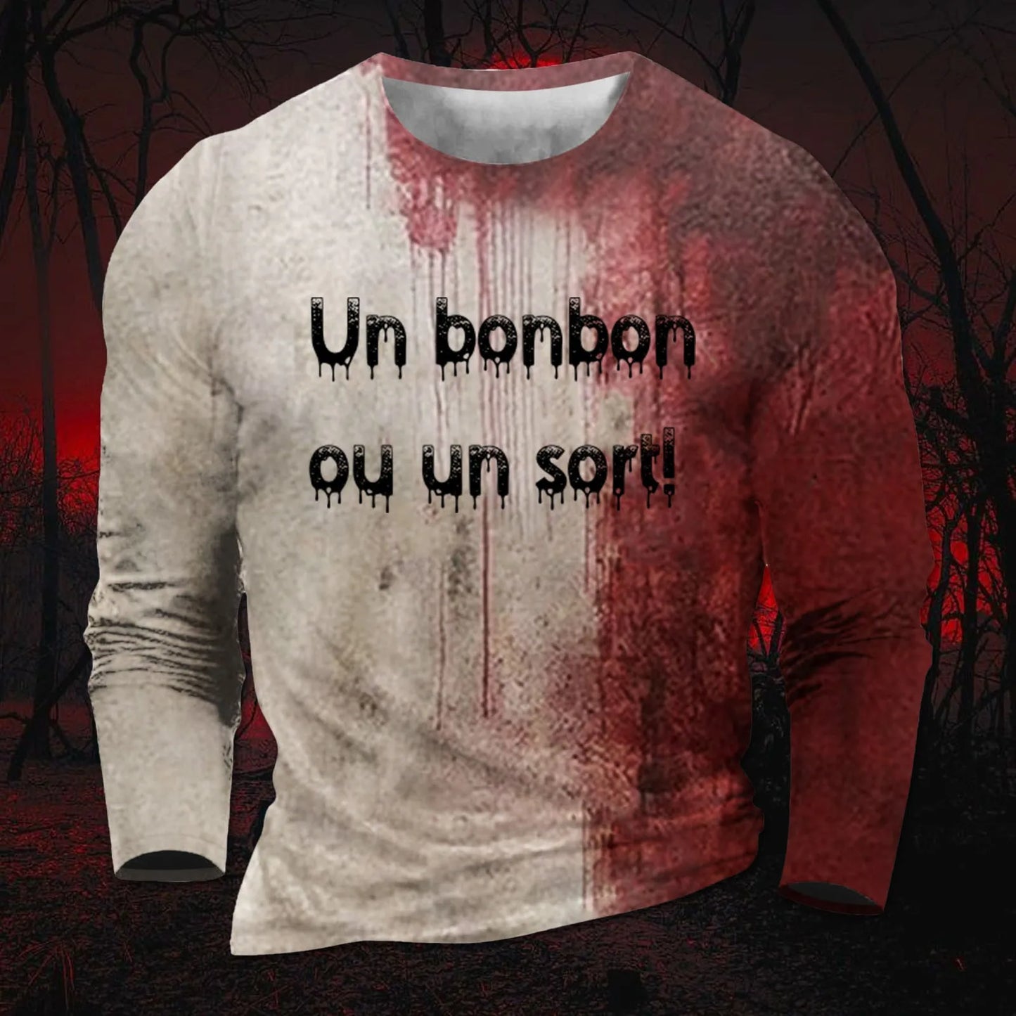 I'M Fine Bloody Shirt Problem Print Playeras Para Hombres T Shirt Women Funny Halloween Blood Clothes Hoodie