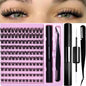 DIY Lash Extension Kit Lash Clusters With Bond Individual Lashes Kit Cluster Lashes Wispy D Curling False Eyelash Clusters