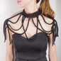 Sexy Accessories Women Bikini Pearl Chest chain Body Chain Jewelry Totally Hand-made Bra Fringed For Beach Nightclub Waist Chain