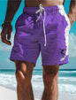 Men's Hawaiian Swim Trunks 3D Surf Print Beach Shorts Quick Dry Outdoor Leisure Sports Shorts Swimwear Fashion Men's Shorts