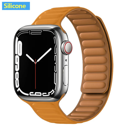 Apple Watch Magnetic Link Band, Leather or Silicone