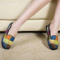 Birkuir Retro Mixed Colors Flats Women Shoes Soft Soles Loafers Shoes Genuine Leather Slip On Luxury Casual size 41 42 Shoes