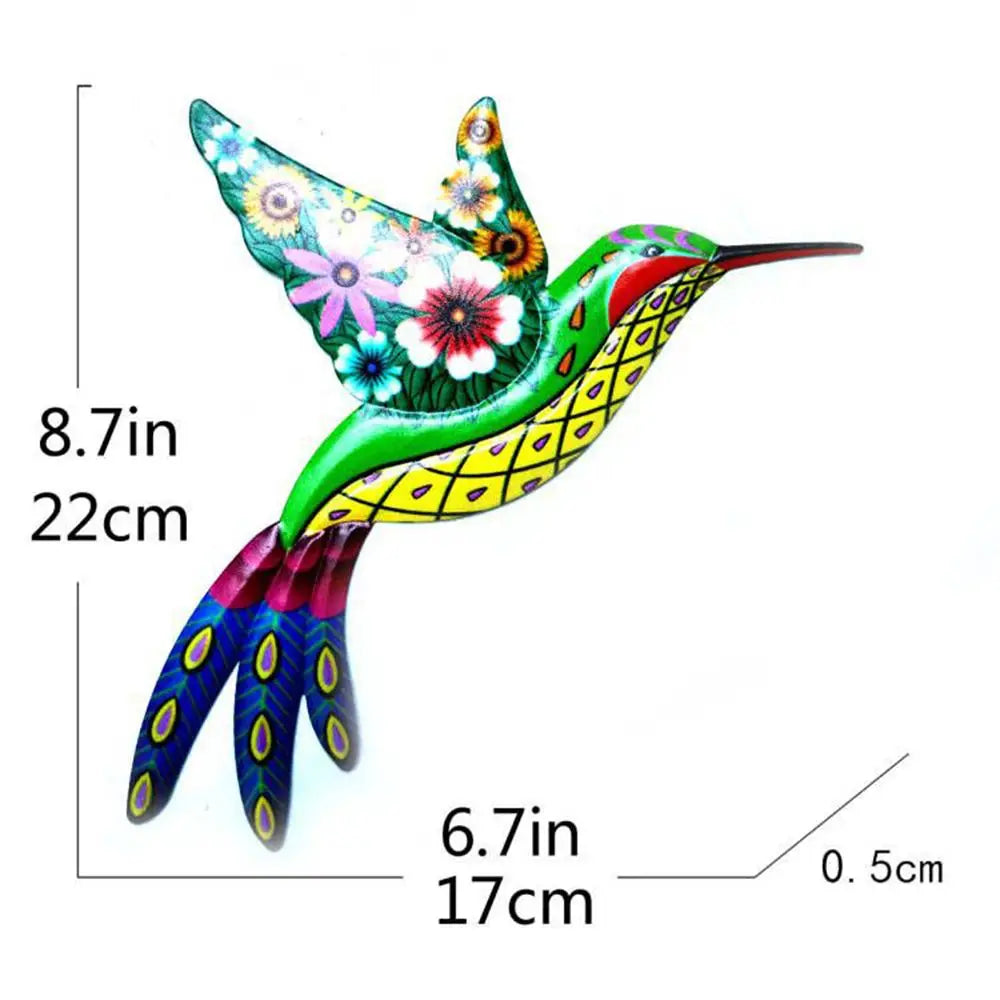 Metal Hummingbird Bird Wall Decor