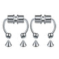 1/2/3/4/5pcs Fake Magnetic Stainless Steel Nose Rings, Non Piercing
