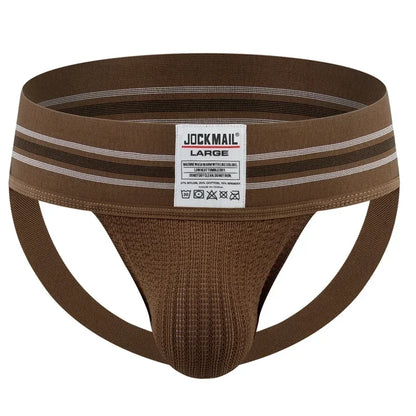 Men Sexy Jockstrap Thongs Gay Underwear Lingerie Underpants Bikini G String Wide Waist Band Hombre Panties Athletic Supporters