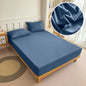 90/120/150/180x200 Fitted Bed Sheet with Elastic Band Solid Color