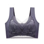 L-5XL Contrast Lace Wireless Bras For Womens Lingerie Top Female Lace Bra Underwire Plus Size Brassiere Perspective Sexy Bras