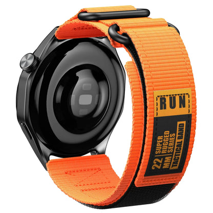Samsung Galaxy Watch 7, 6, 5, 4 & FE Rugged Nylon Band, RUN Label
