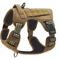 Military Tactical Dog Harness No Pull Large Reflective Straps Durable Vest with Control Handle