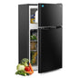 3.1 Cu.Ft Mini Fridge with Freezer, Double Door Small Refrigerator, Adjustable Thermostat, Energy Star Certified Low, Custom