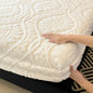 Warm Fleece Elastic Fitted Bed Sheet Thermal Winter Sheets Mattress Topper Protector Cover for Single Couple Double Bedsheet