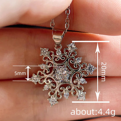 Snowflake Cubic Zirconia Necklace
