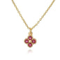 HECHENG, 18K Gold Plated Brass Cubic Zirconia Bijoux Exquisite Flower‑Shaped Women Necklace Dainty Collarbone Chain Jewelry Gift