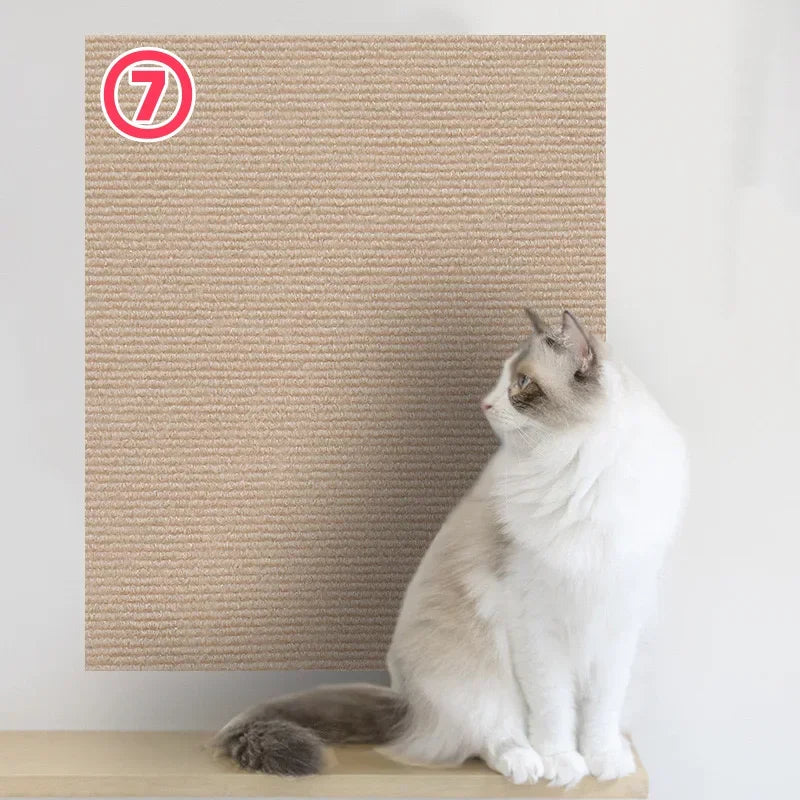 Trimmable Self-Adhesive Carpet Cats Scratch Board Wall Anti Cat Scratch Sofa Diy Cats Scratch Board Sofa Protection Paws Sharpen