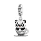 Hot Sale 925 Sterling Silver Dog Cat Cute Pet Animals Pendant Birthday Party Gift for Women Bangle Bracelet Necklace DIY Jewelry