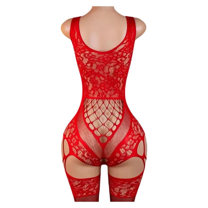 Ultra Hot Crotchless Lingerie Open Bra Erotic Costumes Transparent BodySuits Adults Hanging Neck Bodystockings Fishnet Underwear