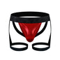 Men PU Faux Leather Jockstrap Harness Men Bondage Fetish Hombre Stage Nighclubwear Sexual Gay Underwear Pouch Strap Lingerie