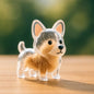 Dog Hair Storage Cute Pendant Keychain Bag Pendant Couple Car Key Chains Jewelry Souvenir Collection Gift Decoration Accessories
