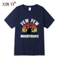 Summer Casual Men's High Quality T-shirt 100% Cotton Cool Funny Cat Printed T-shirt Casual O-neck Loose for Men T Shirt Tees Top