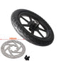 Electric Scooter 14 inch Front Wheel 14x2.125/54-254 Tire Inner Tube with Brake Disc For E-bike Folding Bicycles Tricycle Bike